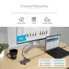 StarTech.com adattatore multiporta USB-C – video HDMI 4K 60Hz, hub USB-A a 3 porte 5Gbit/s, 100W USB Power Delivery pass-through/GbE/SD/MicroSD, cavo 30cm, docking station portatile per laptop