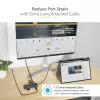 StarTech.com adattatore multiporta USB-C – video HDMI 4K 60Hz, hub USB-A a 3 porte 5Gbit/s, 100W USB Power Delivery pass-through/GbE/SD/MicroSD, cavo 30cm, docking station portatile per laptop