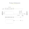 StarTech.com adattatore multiporta USB-C – video HDMI 4K 60Hz, hub USB-A a 3 porte 5Gbit/s, 100W USB Power Delivery pass-through/GbE/SD/MicroSD, cavo 30cm, docking station portatile per laptop