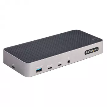 StarTech.com docking station USB-C triple monitor - HDMI/DP triple 4k dock USB-C - hub 5x USB - GbE - 100W PD - docking station universale multi monitor - compatibile Thunderbolt 3/4