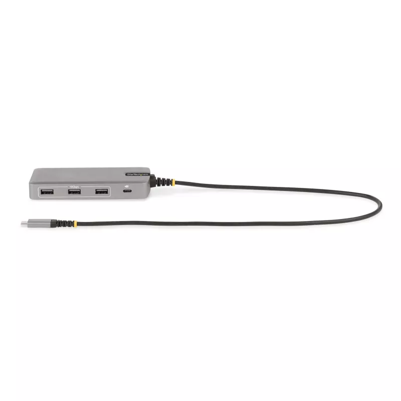 StarTech.com adattatore multiporta USB-C triple monitor, doppio 4K 60Hz + 4K 30Hz HDMI & DisplayPort, hub USB a 3 porte 10Gbps, 100W PD pass-through, GbE, travel dock, Windows & ChromeOS