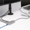 StarTech.com adattatore multiporta USB-C triple monitor, doppio 4K 60Hz + 4K 30Hz HDMI & DisplayPort, hub USB a 3 porte 10Gbps, 100W PD pass-through, GbE, travel dock, Windows & ChromeOS