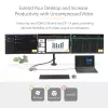 StarTech.com adattatore multiporta USB-C triple monitor, doppio 4K 60Hz + 4K 30Hz HDMI & DisplayPort, hub USB a 3 porte 10Gbps, 100W PD pass-through, GbE, travel dock, Windows & ChromeOS