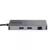 StarTech.com adattatore multiporta USB-C, video doppio HDMI, 4K 60Hz, hub USB-A 2x 5 Gbit/s, 100 W Power Delivery pass-through/GbE/SD/MicroSD, cavo 30 cm, travel dock, docking station per laptop