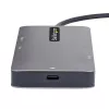 StarTech.com adattatore multiporta USB-C, video doppio HDMI, 4K 60Hz, hub USB-A 2x 5 Gbit/s, 100 W Power Delivery pass-through/GbE/SD/MicroSD, cavo 30 cm, travel dock, docking station per laptop