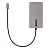 StarTech.com adattatore multiporta USB-C, video doppio HDMI, 4K 60Hz, hub USB-A 2x 5 Gbit/s, 100 W Power Delivery pass-through/GbE/SD/MicroSD, cavo 30 cm, travel dock, docking station per laptop