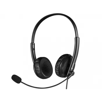Sandberg 2in1 Office headset jack+USB, con filo, ufficio/call center, 20 - 20000 Hz, 110 g, cuffie, nero