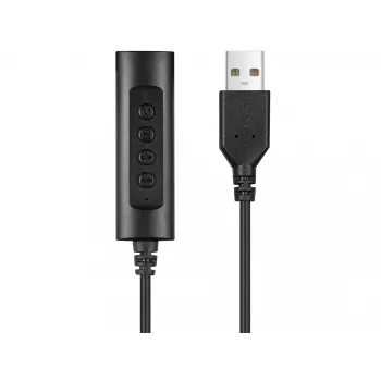 Sandberg 2in1 Office headset jack+USB, con filo, ufficio/call center, 20 - 20000 Hz, 110 g, cuffie, nero