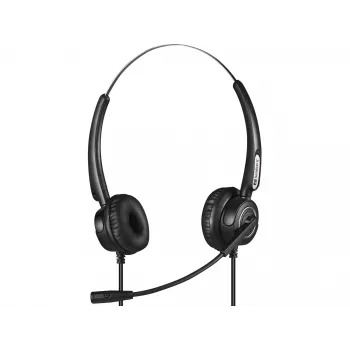 Sandberg USB+RJ9/11 Headset Pro Stereo, con filo, ufficio/call center, 20 - 7000 Hz, headset, nero
