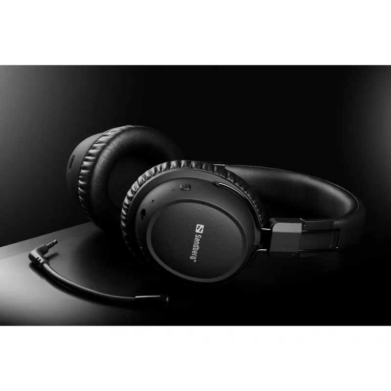 Sandberg headset wireless ANC FlexMic, senza fili, gaming, 20 - 20000 Hz, 211 g, headset, nero