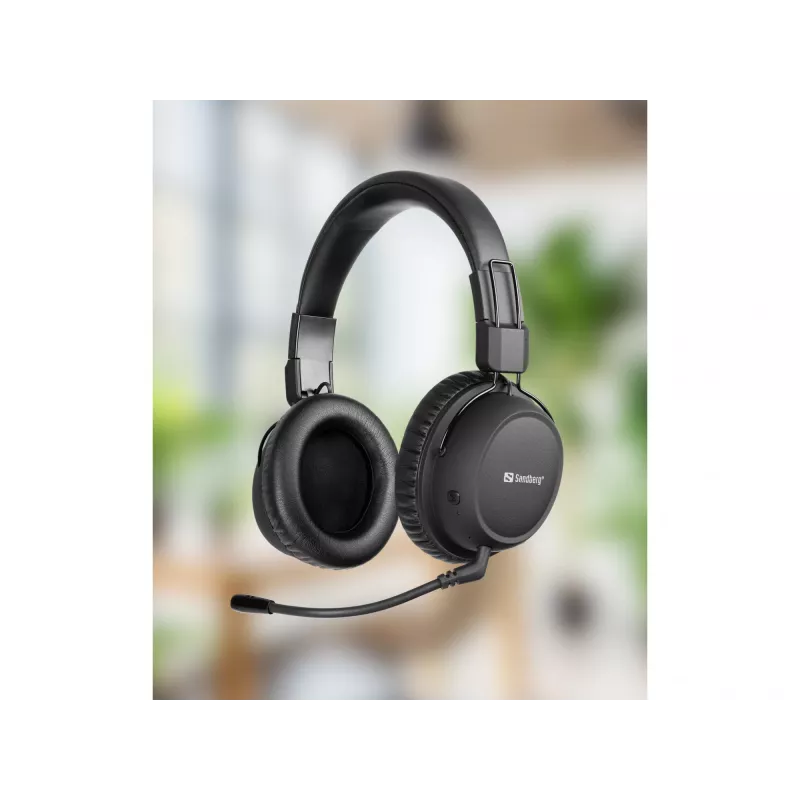 Sandberg headset wireless ANC FlexMic, senza fili, gaming, 20 - 20000 Hz, 211 g, headset, nero