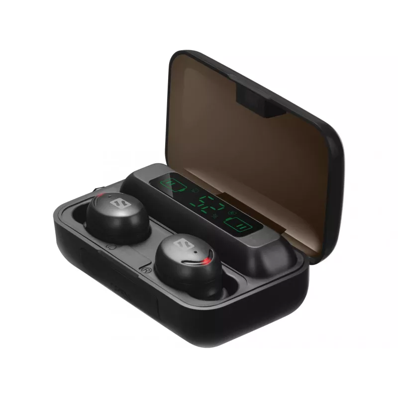 Sandberg Wireless Earbuds + Powerbank, True Wireless Stereo (TWS), 20 - 20000 Hz, chiamate/musica, headset, nero