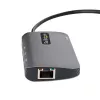 StarTech.com adattatore multiporta USB-C, video HDMI 4K 60Hz, hub USB a 3 porte 5Gbps, 100W Power Delivery Pass-Through, GbE, cavo 30 cm, mini travel dock, docking station per laptop