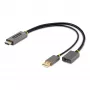 StarTech.com cavo adattatore HDMI a DisplayPort 30cm, convertitore attivo 4K 60Hz HDMI 2.0 a DP 1.2, HDR, alimentazione da bus USB, sorgente HDMI a monitor DisplayPort per laptop/PC