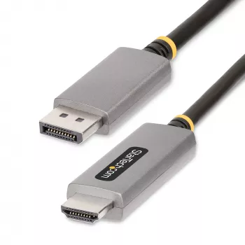 StarTech.com cavo adattatore DisplayPort a HDMI 2 m, 8K 60Hz, 4K 144Hz, HDR10, convertitore video attivo DP 1.4 a HDMI 2.1, desktop DisplayPort a monitor HDMI, M/M - cavo DisplayPort a HDMI