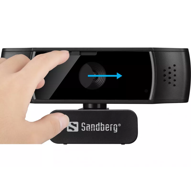 Sandberg webcam USB Autofocus DualMic, 2,07 MP, 1920 x 1080 pixel, Full HD, 30 fps, 70°, 70°