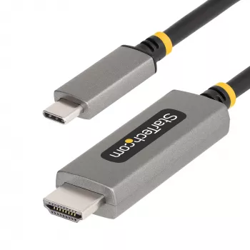 StarTech.com cavo adattatore USB-C a HDMI 6ft (2m), 8K 60Hz, 4K 144Hz, HDR10, cavo convertitore video USB Type-C a HDMI 2.1, compatibile USB-C DP Alt Mode/USB4/Thunderbolt 3/4 – laptop USB-C a monitor HDMI
