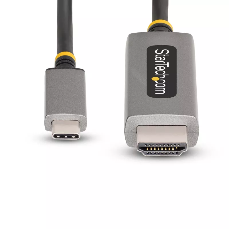StarTech.com cavo adattatore USB-C a HDMI 6ft (2m), 8K 60Hz, 4K 144Hz, HDR10, cavo convertitore video USB Type-C a HDMI 2.1, compatibile USB-C DP Alt Mode/USB4/Thunderbolt 3/4 – laptop USB-C a monitor HDMI