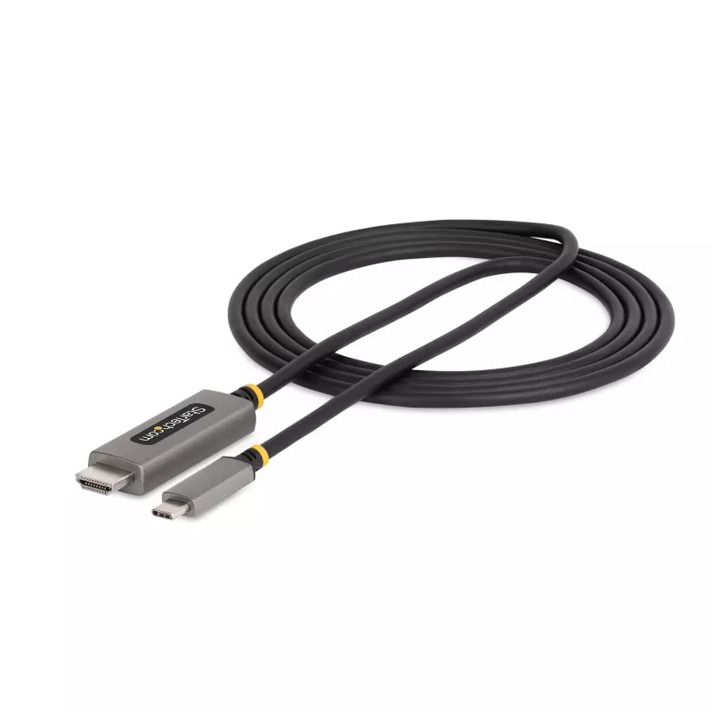 StarTech.com cavo adattatore USB-C a HDMI 6ft (2m), 8K 60Hz, 4K 144Hz, HDR10, cavo convertitore video USB Type-C a HDMI 2.1, compatibile USB-C DP Alt Mode/USB4/Thunderbolt 3/4 – laptop USB-C a monitor HDMI