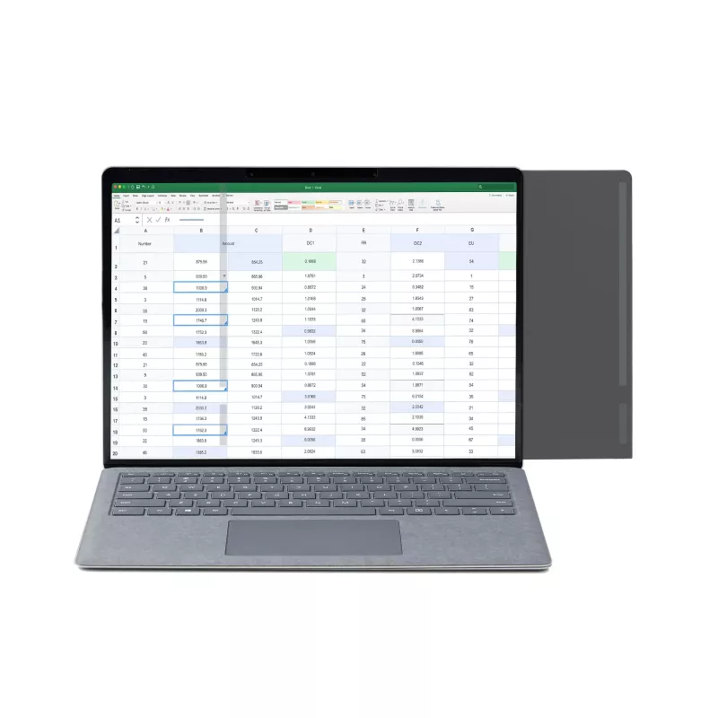 StarTech.com pellicola privacy per Surface Laptop / Surface Book 13,5 inch, filtro privacy antiriflesso con riduzione della luce blu del 51%, protezione schermo monitor con angolo di visuale ±30°, superficie opaca