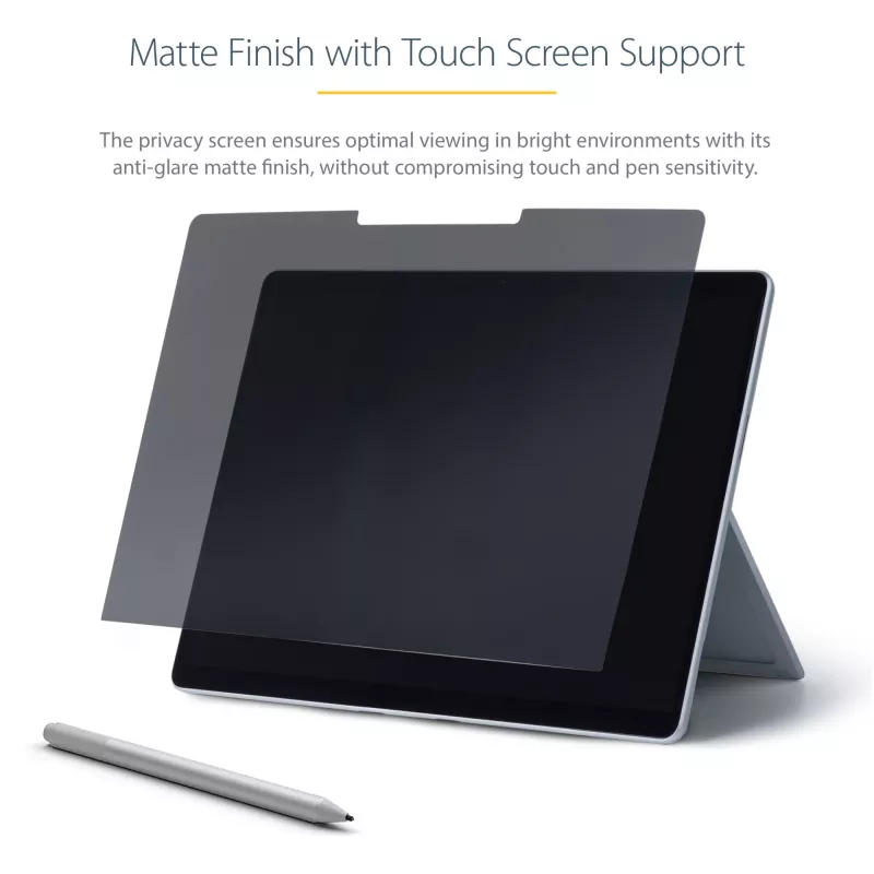 StarTech.com pellicola privacy per Surface Laptop / Surface Book 13,5 inch, filtro privacy antiriflesso con riduzione della luce blu del 51%, protezione schermo monitor con angolo di visuale ±30°, superficie opaca