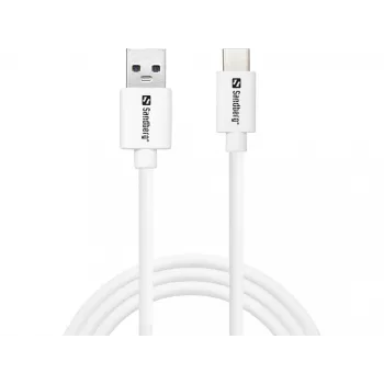 Sandberg USB-C 3.1 USB-A 3.0 1M, 1 m, USB A, USB C, USB 3.2 Gen 1 (3.1 Gen 1), connettore maschio/connettore maschio, bianco