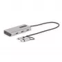 StarTech.com adattatore multiporta USB-C con dongle USB-C a USB-A integrato, dual HDMI (4K30Hz/1080p60Hz), 3x USB-A 5Gbps, mini travel dock, docking station per laptop, cavo 1,3ft/40cm