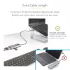 StarTech.com adattatore multiporta USB-C con dongle USB-C a USB-A integrato, dual HDMI (4K30Hz/1080p60Hz), 3x USB-A 5Gbps, mini travel dock, docking station per laptop, cavo 1,3ft/40cm