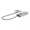 StarTech.com adattatore multiporta USB-C con dongle USB-C a USB-A integrato, dual HDMI (4K30Hz/1080p60Hz), 3x USB-A 5Gbps, mini travel dock, docking station per laptop, cavo 1,3ft/40cm