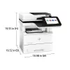 HP LaserJet Enterprise MFP M528dn, laser, stampa monocromatica, 1200 x 1200 DPI, A4, stampa diretta, nero, bianco