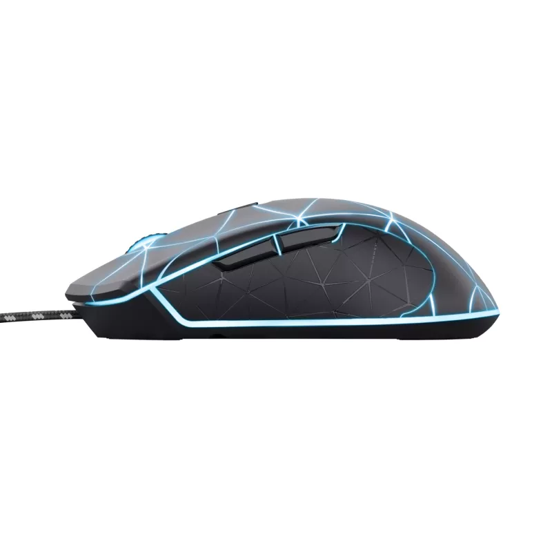 Trust GXT 133 Locx mouse gaming per destrimani USB Type-A ottico 4000 DPI