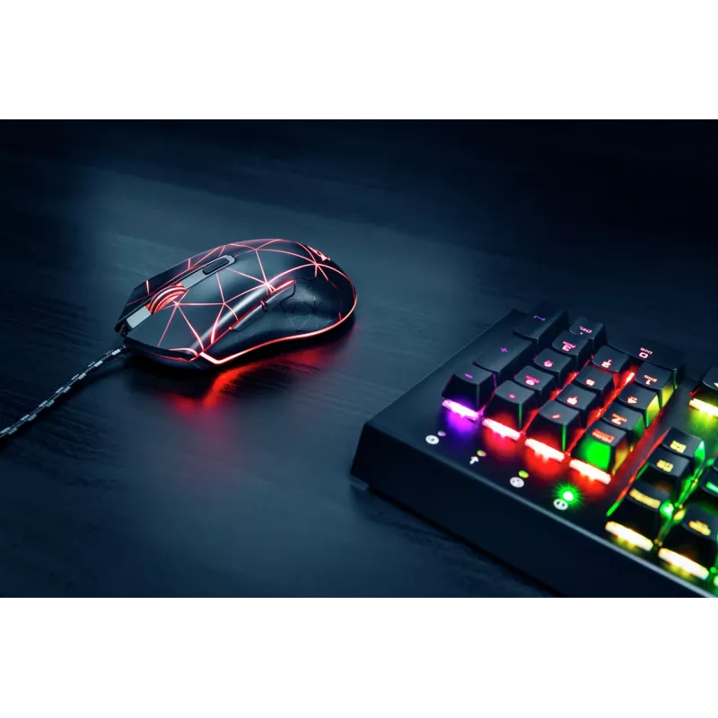 Trust GXT 133 Locx mouse gaming per destrimani USB Type-A ottico 4000 DPI