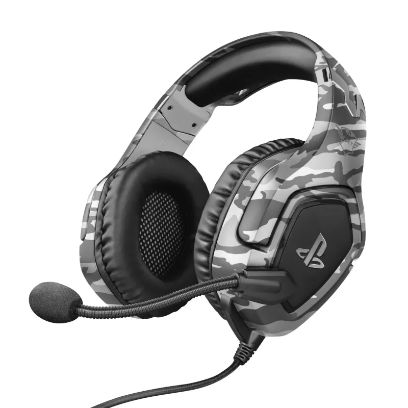 Trust GXT 488 Forze PS4 Headset cablato con archetto Gaming nero, grigio