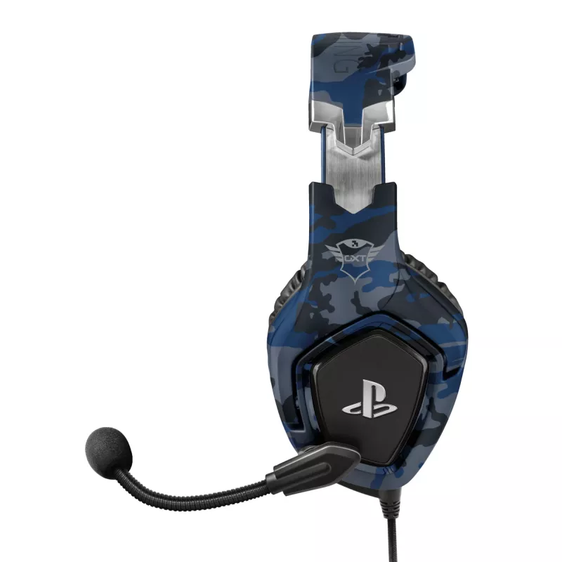 Trust GXT 488 Forze PS4 Headset cablato con archetto Gaming nero, blu