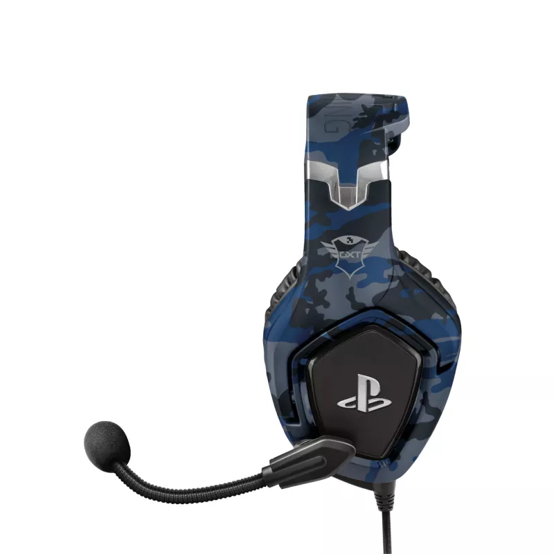 Trust GXT 488 Forze PS4 Headset cablato con archetto Gaming nero, blu