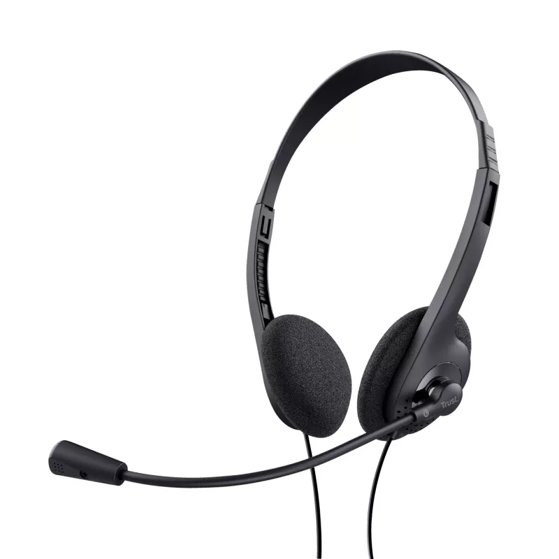 Trust 24659 cuffie/headset cablato con archetto per chiamate/musica nero