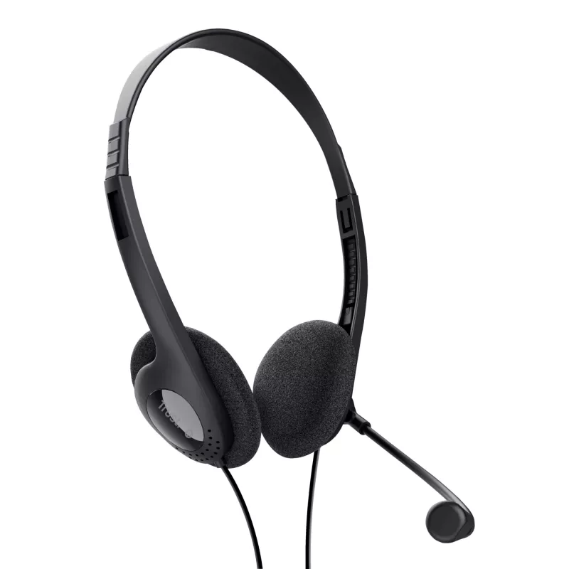 Trust 24659 cuffie/headset cablato con archetto per chiamate/musica nero