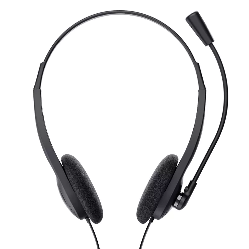 Trust 24659 cuffie/headset cablato con archetto per chiamate/musica nero