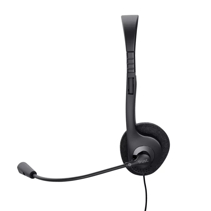 Trust 24659 cuffie/headset cablato con archetto per chiamate/musica nero