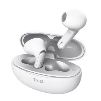 Trust Yavi Headset True Wireless Stereo (TWS) auricolari in-ear per chiamate/musica USB Type-C Bluetooth bianco