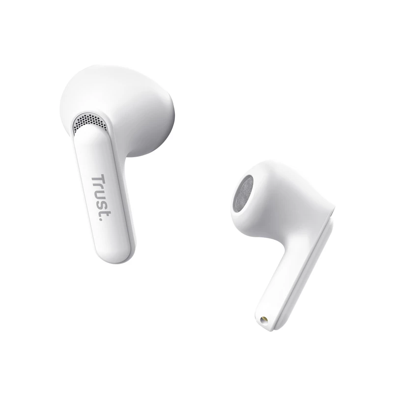 Trust Yavi Headset True Wireless Stereo (TWS) auricolari in-ear per chiamate/musica USB Type-C Bluetooth bianco