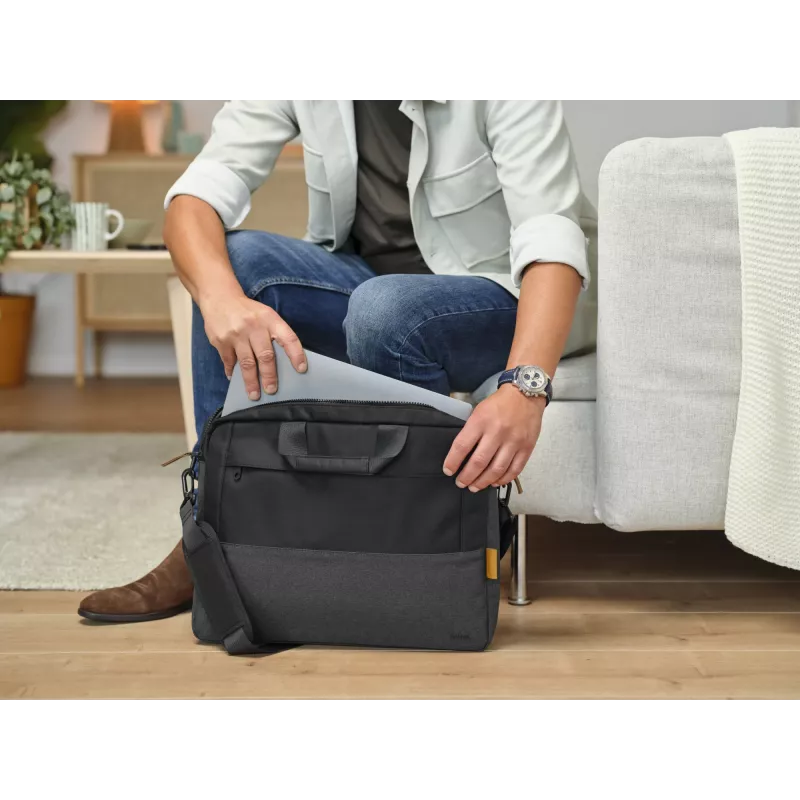 Trust Lisboa 40,6 cm (16 inch) borsa portadocumenti nero