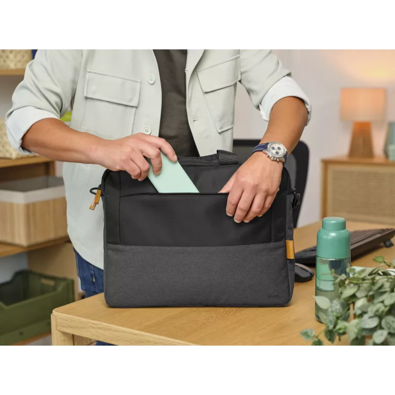 Trust Lisboa 40,6 cm (16 inch) borsa portadocumenti nero