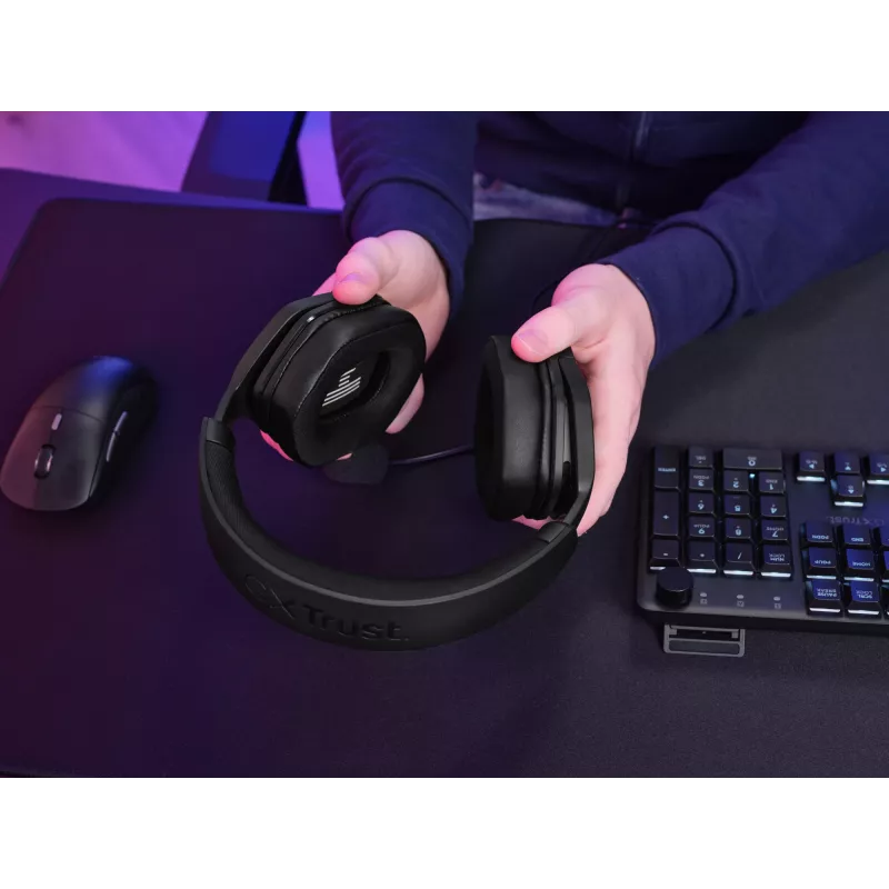 Trust GXT492 Carus Headset cablato con archetto Gaming nero