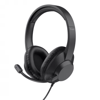 Trust Ayda Max Headset cablato con archetto ufficio/call center nero