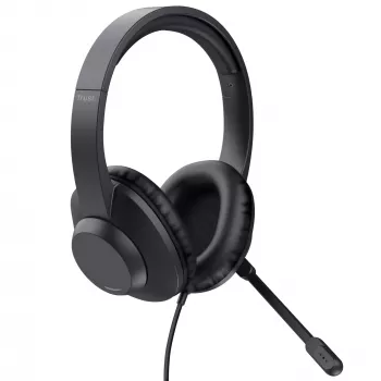 Trust Ayda Max Headset cablato con archetto ufficio/call center nero