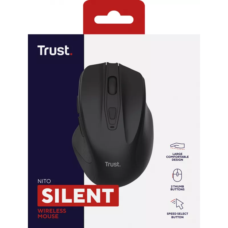 Trust Nito Mouse universale ambidestro RF wireless ottico 2200 DPI
