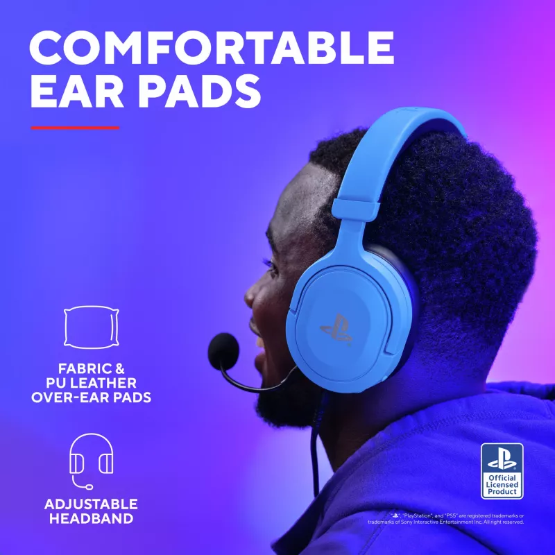 Trust GXT 498B Forta Headset cablato con archetto Gaming blu