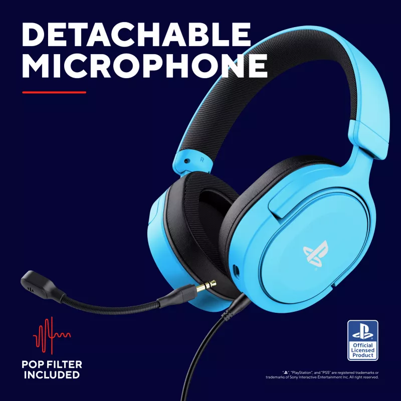 Trust GXT 498B Forta Headset cablato con archetto Gaming blu