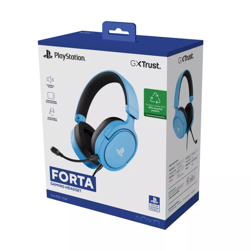 Trust GXT 498B Forta Headset cablato con archetto Gaming blu